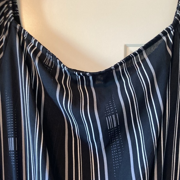 Small My Story Black and White Striped A-Line Dress - Picture 7 of 11